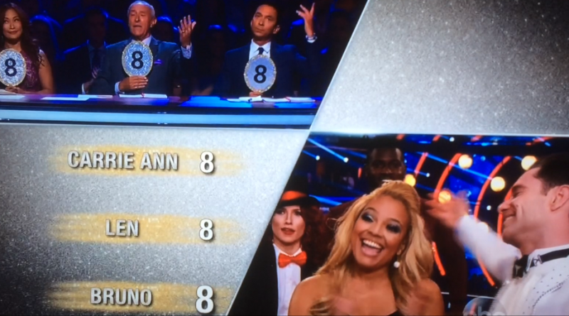 Kim scores all 8s from the judges!