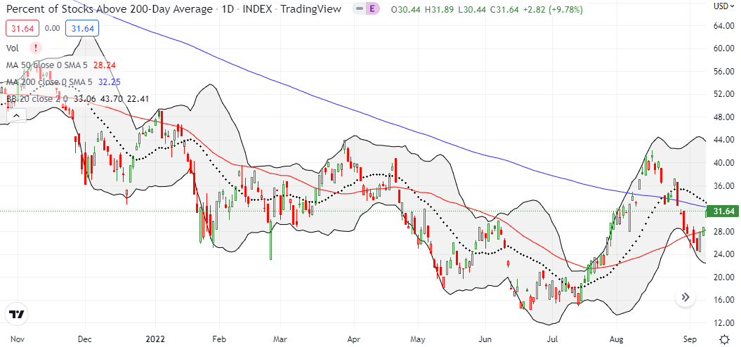 AT200 (MMTH) punched higher in a convincing attempt to end the downtrend one more time.