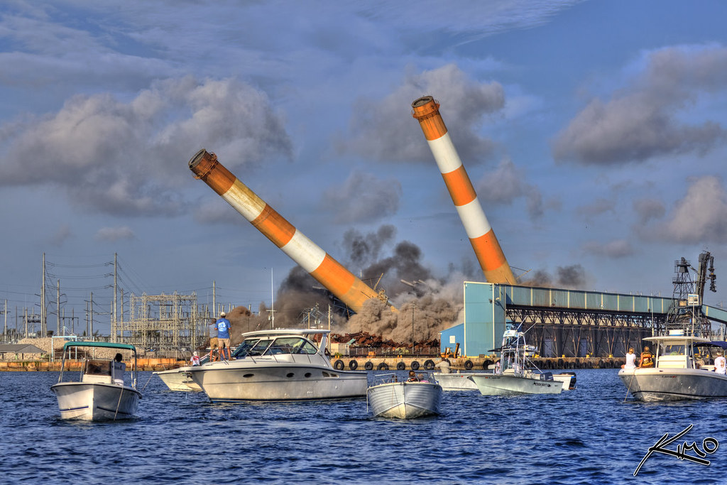 safety trade (credit: FPL Power Plant Smokestack Explosion by Captain Kimo from Flickr)