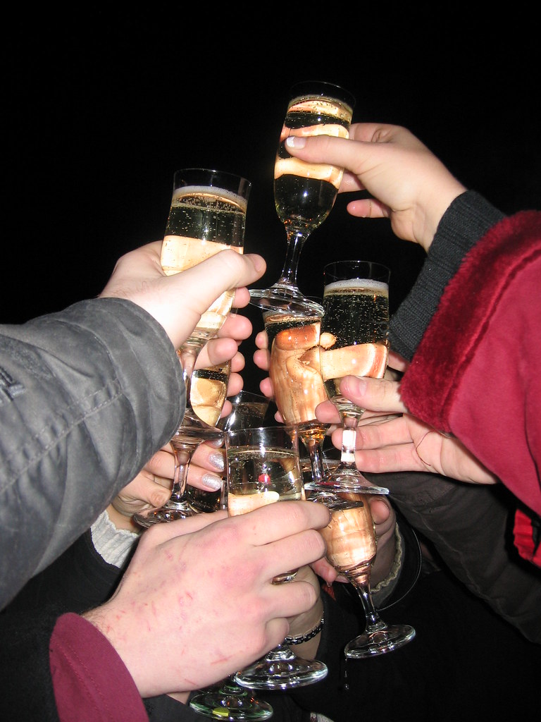 new years cheer (Credit: Happy New Year! Cheers! by włodi from Flickr)