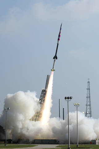 On Friday, September 7, at 9:30 a.m., a parachute test for a future mission to Mars successfully launched on a NASA Black Brant IX suborbital sounding rocket from Wallops Flight Facility. The rocket carried the Advanced Supersonic Parachute Inflation Research Experiment (ASPIRE) from NASA's Jet Propulsion Laboratory (JPL) in Pasadena, California. The payload is a bullet-nosed, cylindrical structure holding a supersonic parachute, the parachute's deployment mechanism, and the test's high-definition instrumentation, including cameras, to record data. The payload descended by parachute and splashed-down in the Atlantic Ocean 28 miles from Wallops Island. The parachute was successfully recovered and returned to Wallops for data retrieval and inspection.