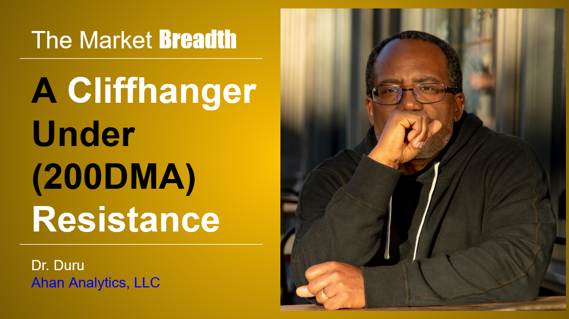 A Cliffhanger Under (200DMA) Resistance - The Market Breadth