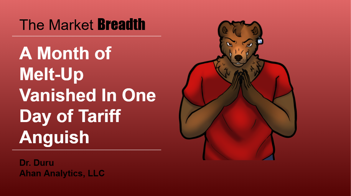 a month of melt-up vanished in one day of tariff anguish